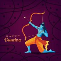 Lord Rama, Dussehra-Tag vektor