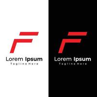 logotyp design abstrakt mall element första brev f geometrisk form. minimalistisk och modern f logotyp design. logotyp kan vara Begagnade för branding och företag kort. vektor