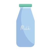 mjölkflaska dryck vektor
