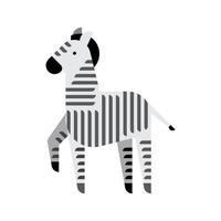 zebra grundläggande former vektor