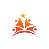 People Active Star-Logo-Design vektor