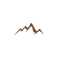 Logo-Design für Berglinienkunst vektor