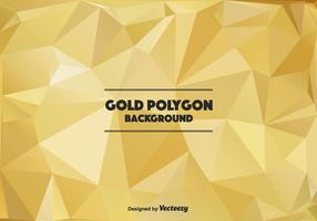 Polygonal Guld Vector Bakgrund