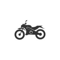 motorcykel ikon logotyp design vektor