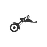 motorcykel ikon logotyp design vektor