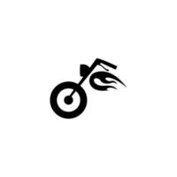 motorcykel ikon logotyp design vektor