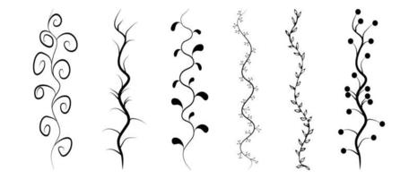 band mönster för de gräns. abstrakt motiv gräns till dekorera de kant av de blad vektor