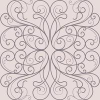 barocke geometrische Verzierung. teures nahtloses muster für tapeten an der wand und textilien. dünne elegante Linien. bestäubter rosa Hintergrund vektor