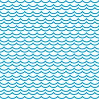 blaue Ozean- und Meereswellen abstraktes nahtloses Muster vektor