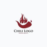 Hot Chili würzige Küche Logo-Design vektor