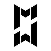 Buchstabe m und w moderne Logo-Design-Vorlage vektor