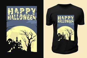 Halloween-Tag-T-Shirt-Design vektor