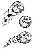 baseboll boll karaktär vektor