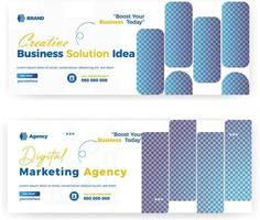 neues Marketing-Agentur-Business-Social-Media-Post-Banner-Template-Design vektor