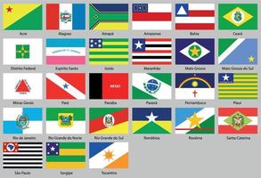 vektorillustration der verschiedenen länderflaggen eingestellt vektor