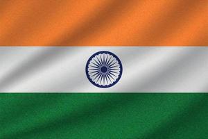 Indiens nationella flagga vektor