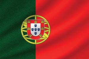 Nationalflagge von Portugal vektor