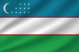 Nationalflagge von Usbekistan vektor