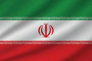 Nationalflagge von Iran vektor