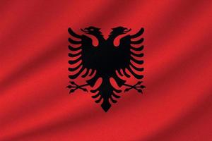 Nationalflagge von Albanien vektor