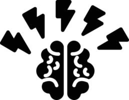 Brainstorming-Glyphe-Symbol vektor
