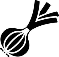 Zwiebel-Glyphe-Symbol vektor