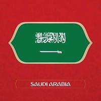 Saudiarabiens flagga vektor
