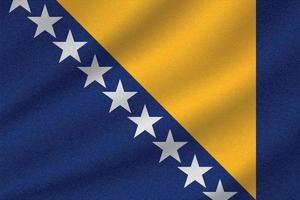 Nationalflagge von Bosnien vektor