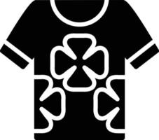 Hawaiihemd-Glyphe-Symbol vektor