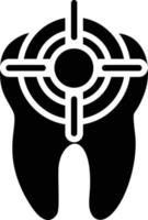 Ziel-Glyphe-Symbol vektor