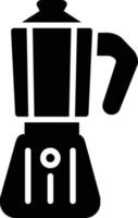 Moka-Topf-Glyphe-Symbol vektor