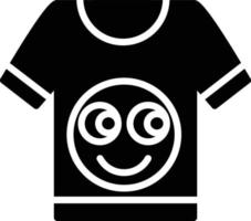 Shirt-Glyphe-Symbol vektor