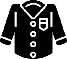 Shirt-Glyphe-Symbol vektor