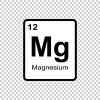 kemisk element magnesium . vektor illustration