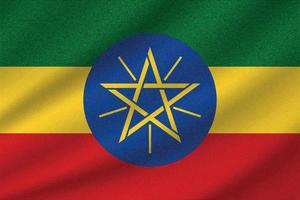 Nationalflagge von Äthiopien vektor