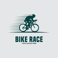 berg cykel årgång logotyp mall illustration vektor