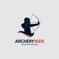 Archer Logo Template Design Vektor, Emblem, Designkonzept, kreatives Symbol, Symbol vektor