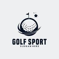 Golf-Sport-Logo-Template-Design vektor