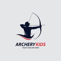 Archer Logo Template Design Vektor, Emblem, Designkonzept, kreatives Symbol, Symbol vektor