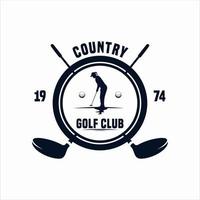 Golfclub-Logo-Design-Konzept vektor