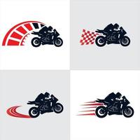 motorcykel logotyp samling vektor