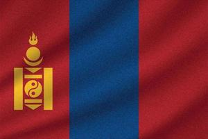 Mongoliets nationella flagga vektor