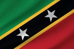 nationell flagga av helgon kitts och nevis vektor