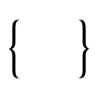 Klammer-Symbol. Anführungszeichen vektor
