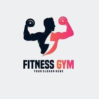 Fitness-Sport-Fitness-Logo-Design vektor