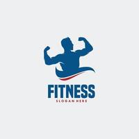 Fitness-Sport-Fitness-Logo-Design vektor