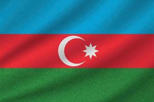 Nationalflagge von Aserbaidschan vektor