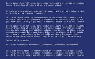 Bluescreen des Todes vektor