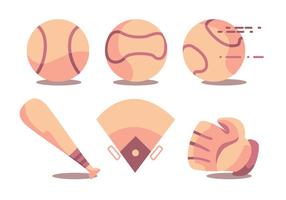 Baseboll Vector Set