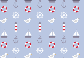 Free Nautical Pattern Vektor